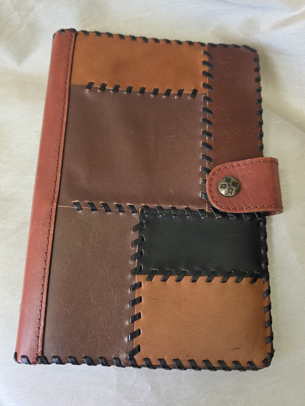 Patricia Nash Chieti Leather Patchwork 6-Ring Binder Agenda Planner